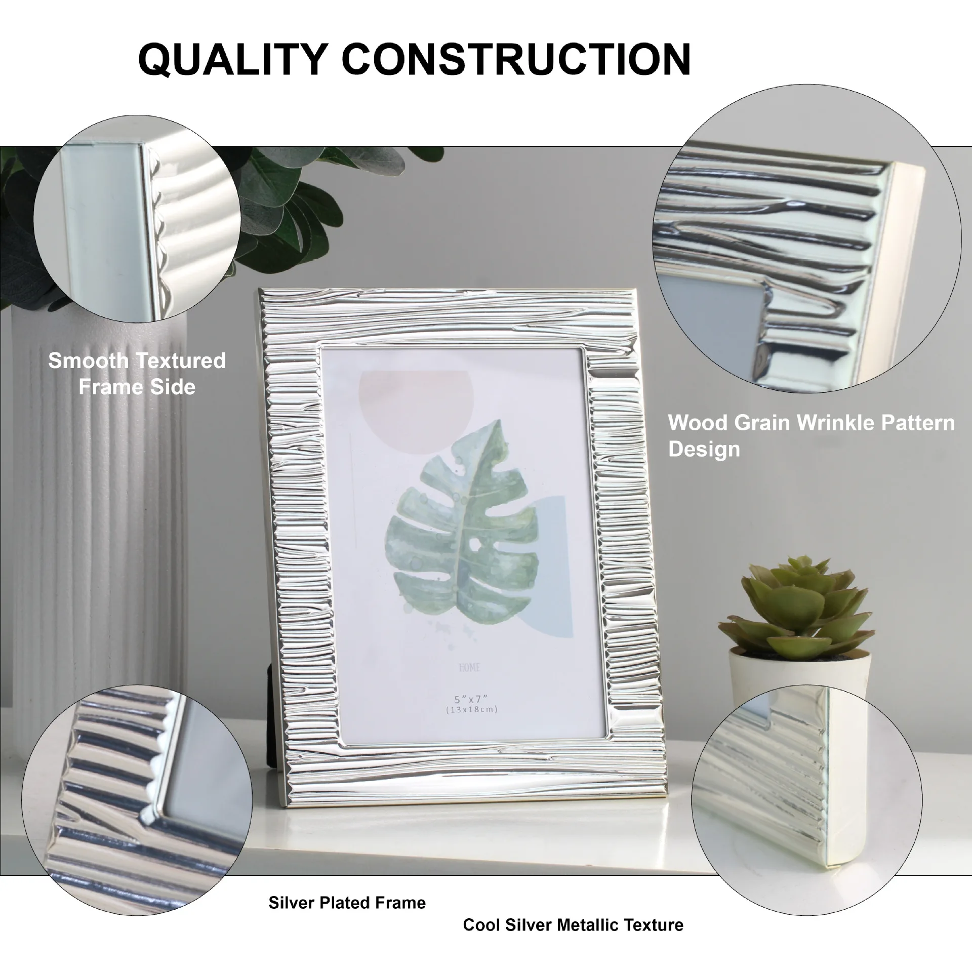 Aluminum European Glass Photo  - огляд і ціна Bamboo Photo Frame