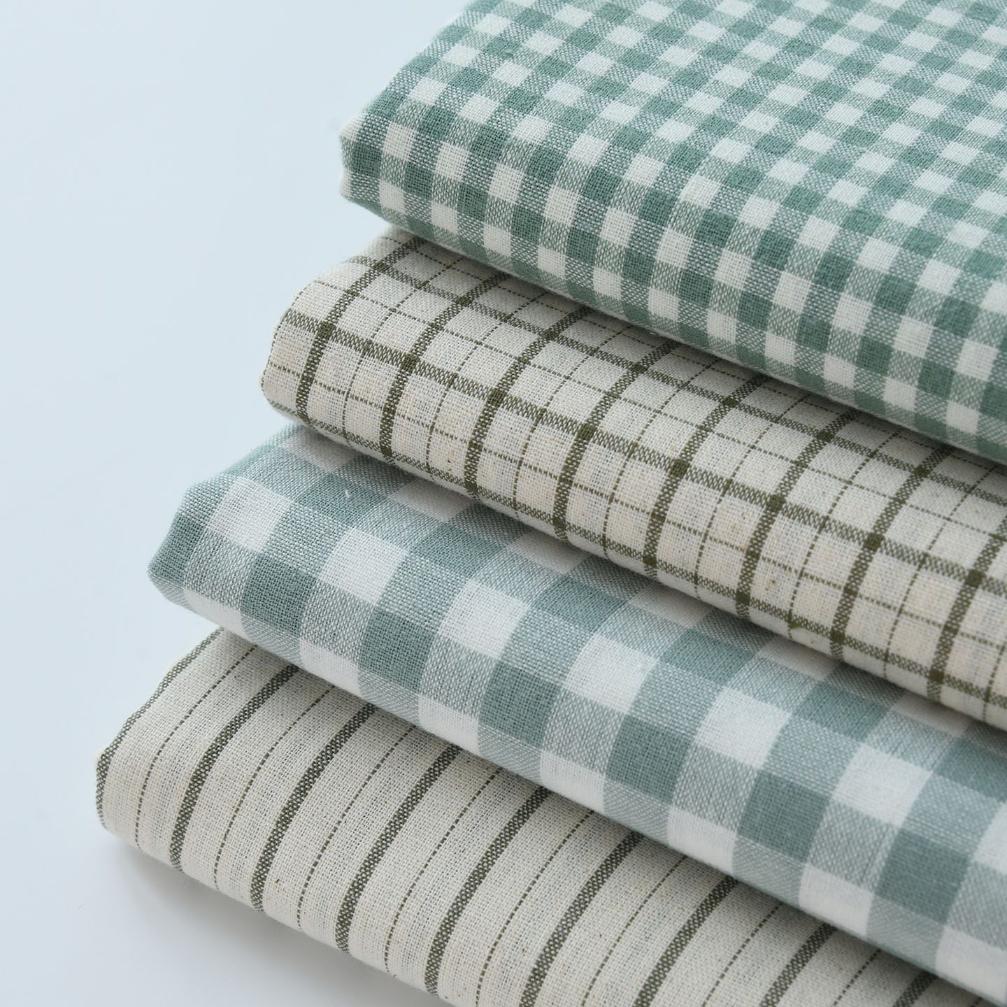 Vintage Green Faux Linen Fabri - огляд і ціна Linen Table Runner