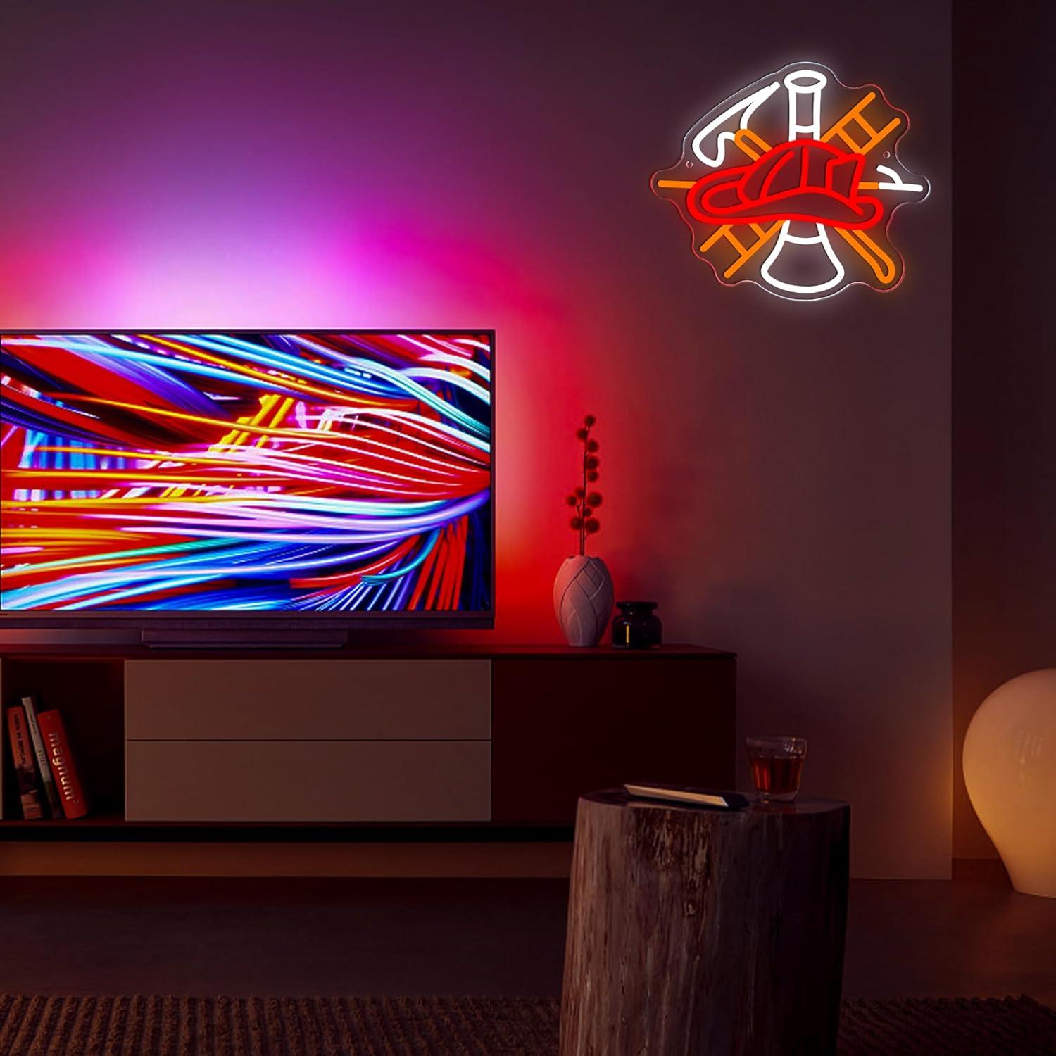 Firefighter Gas Mask Neon Sign - огляд і ціна Home Decor Theme