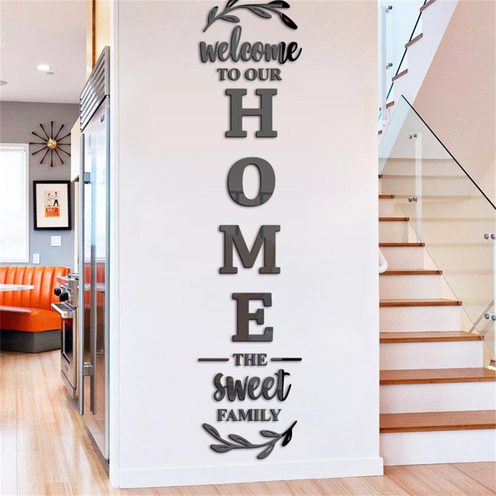 English Letters 3D Mirror Wall - огляд і ціна Home Decor Y2K