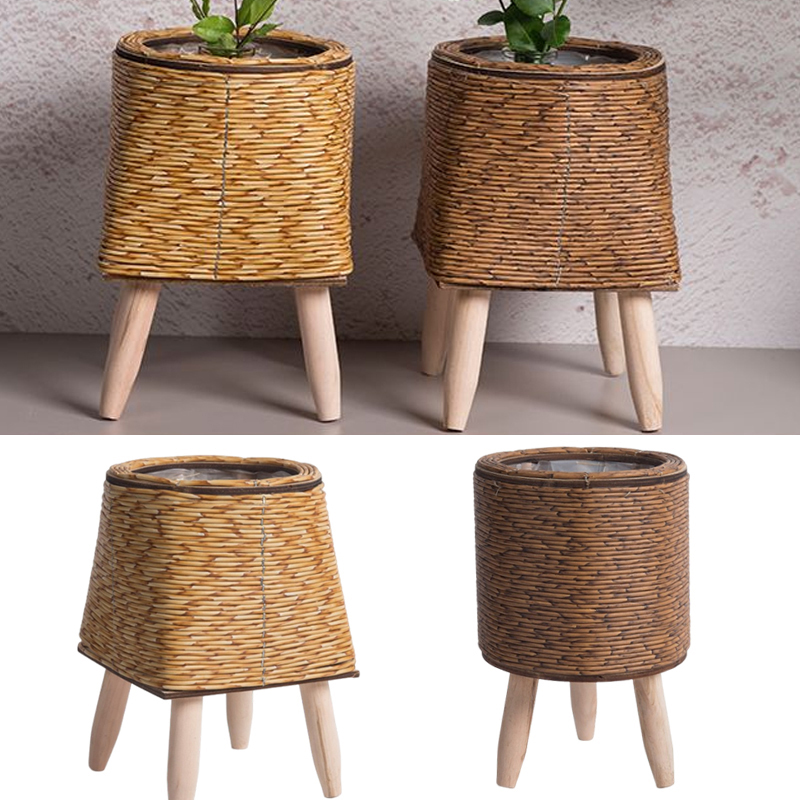 Imitation Rattan Woven Flower  - огляд і ціна Rattan Plant Basket