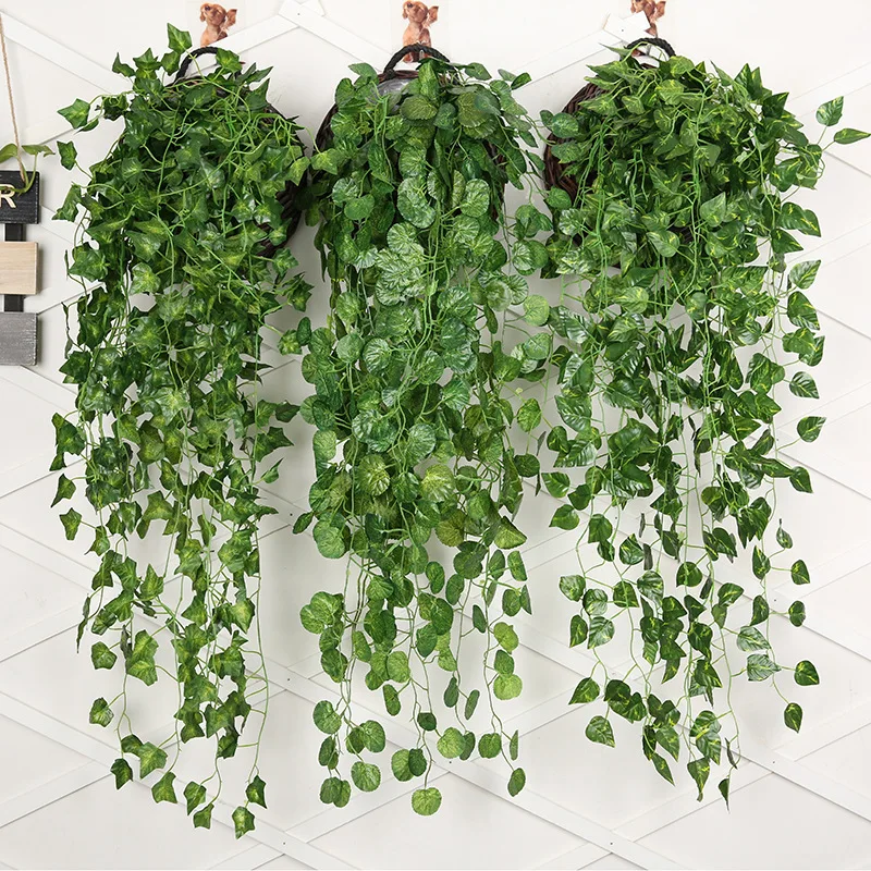 90cm Artificial Green Radish W - огляд і ціна Rattan Plant Basket