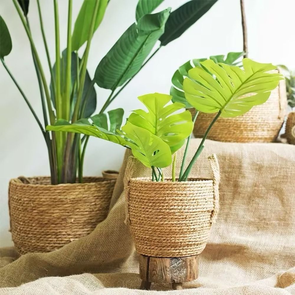 1Pcs For Garden Terraces Flowe - огляд і ціна Rattan Plant Basket